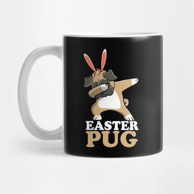 EASTER BUNNY DABBING - EASTER PUG by Pannolinno